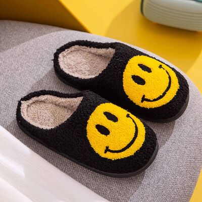 Melody Smiley Face Slippers - Heritage Couture