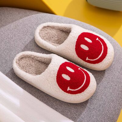 Melody Smiley Face Cozy Slippers - Heritage Couture