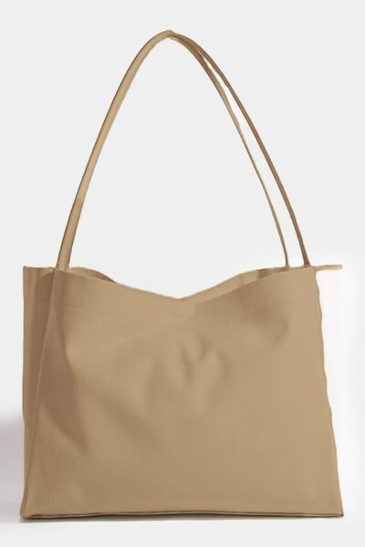 Fame Faux Leather Tote Bag - Heritage Couture
