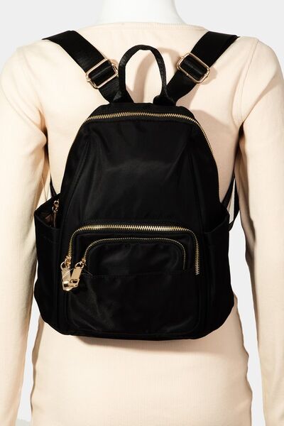 Fame Multi Pocket Nylon Backpack Bag - Heritage Couture