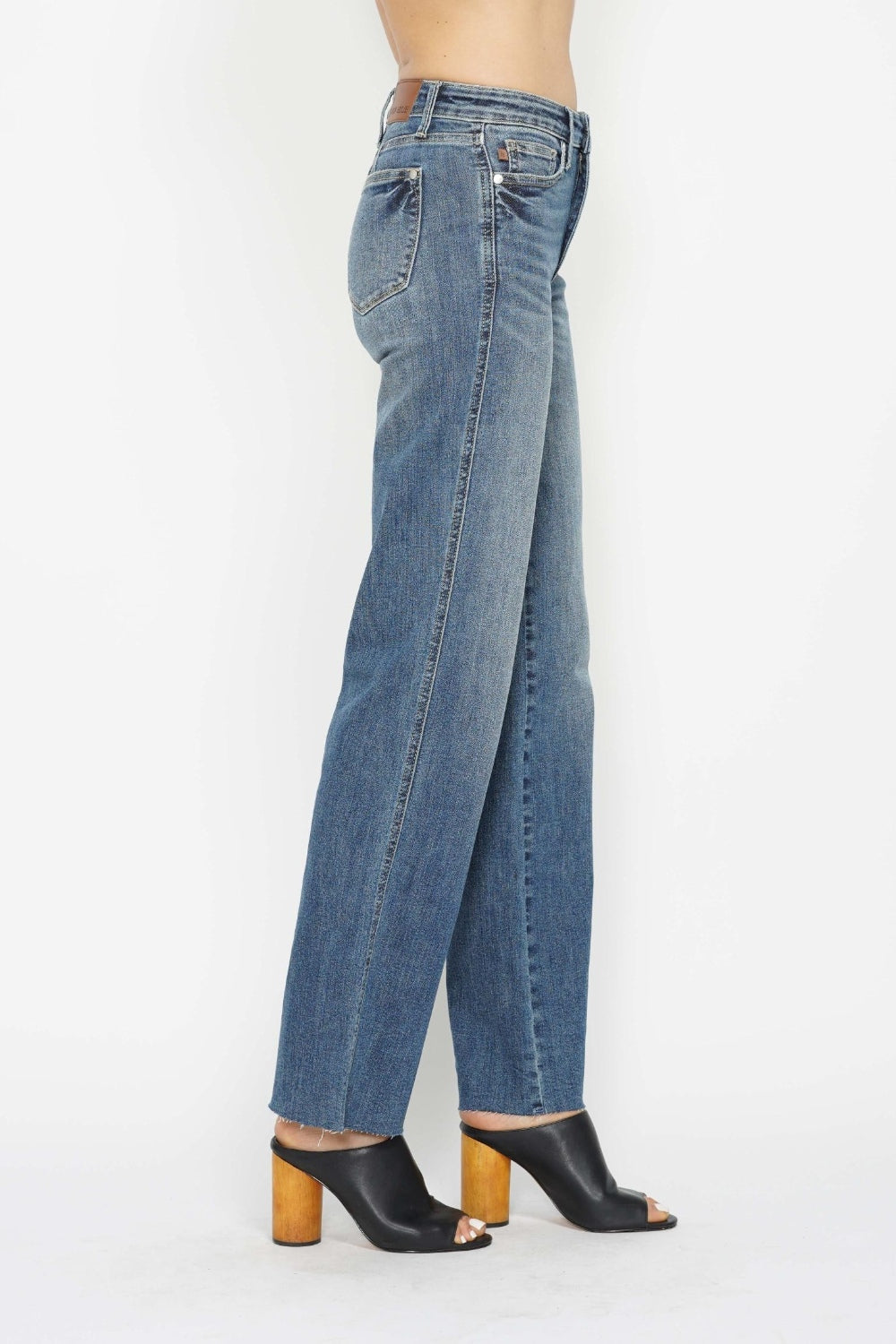 Judy Blue Full Size Tummy Control Straight Jeans - Heritage Couture  