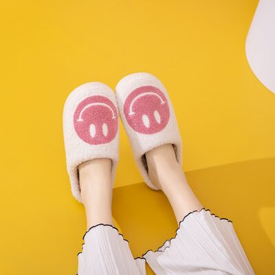 Melody Smiley Face Slippers - Heritage Couture  