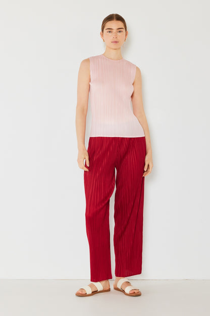 Marina West Swim Pleated Elastic-Waist Straight Pants - Heritage Couture  
