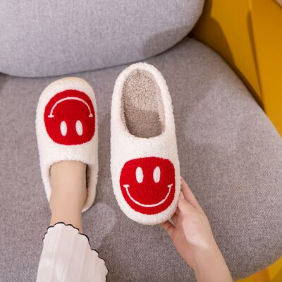 Melody Smiley Face Cozy Slippers - Heritage Couture  