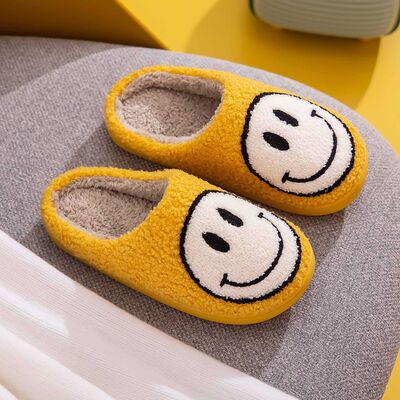 Melody Smiley Face Slippers - Heritage Couture  