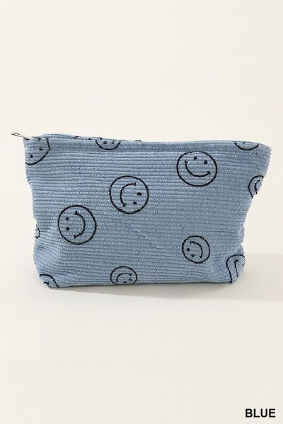 Zenana Corduroy Smile Clutch Bag - Heritage Couture  