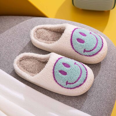 Melody Smiley Face Slippers - Heritage Couture  