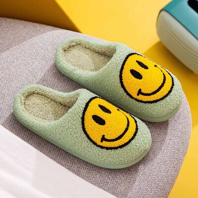 Melody Smiley Face Slippers - Heritage Couture  