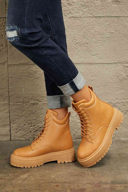 East Lion Corp Platform Combat Boots - Heritage Couture  