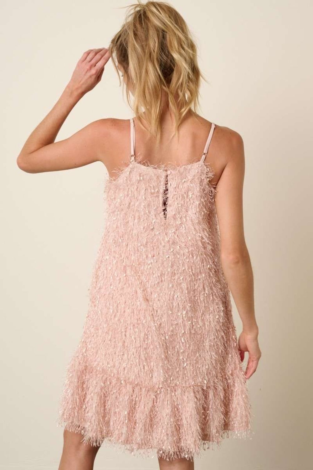 Mittoshop Feather Ruffle Hem Mini Cami Dress - Heritage Couture  