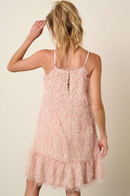 Mittoshop Feather Ruffle Hem Mini Cami Dress - Heritage Couture  
