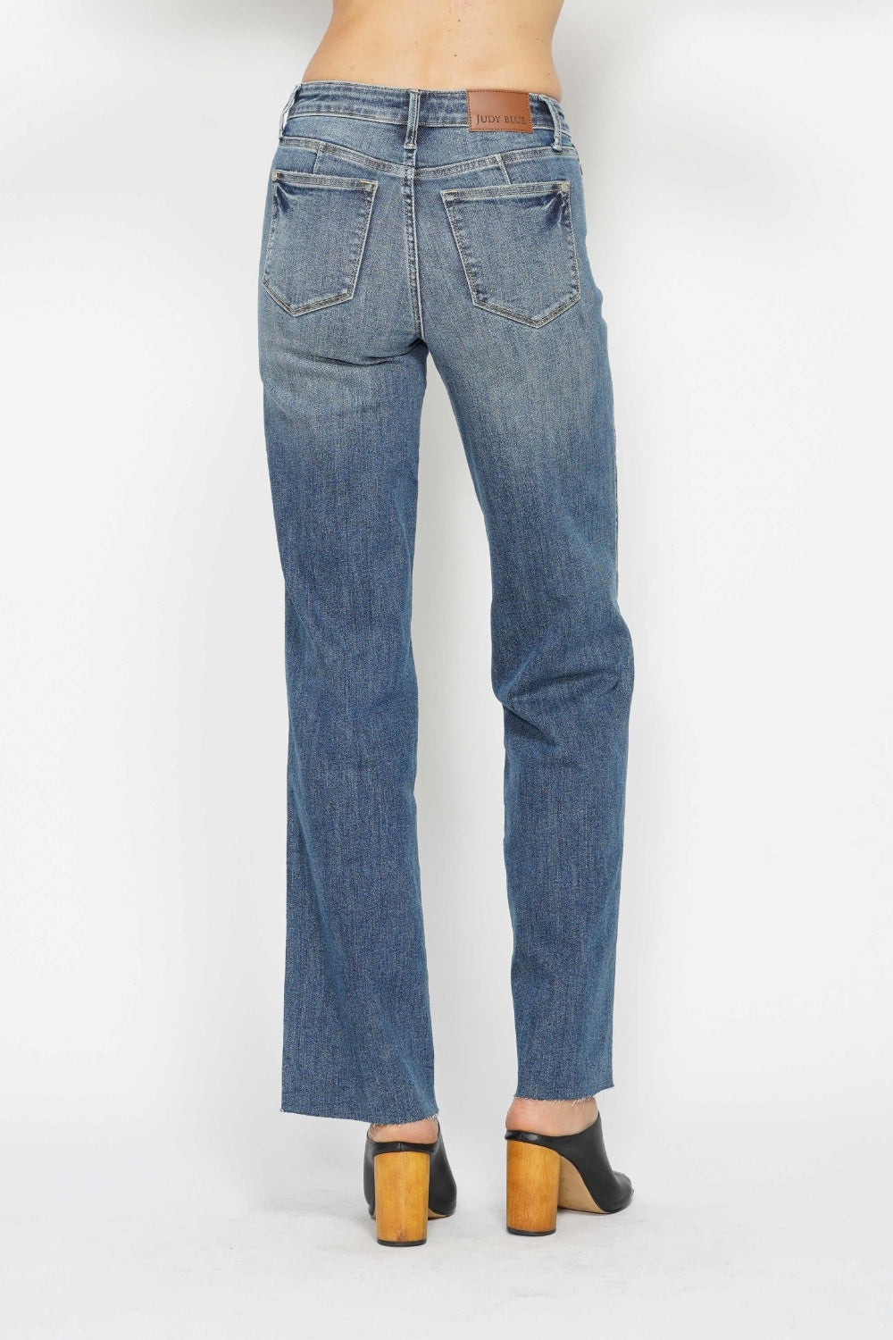 Judy Blue Full Size Tummy Control Straight Jeans - Heritage Couture  