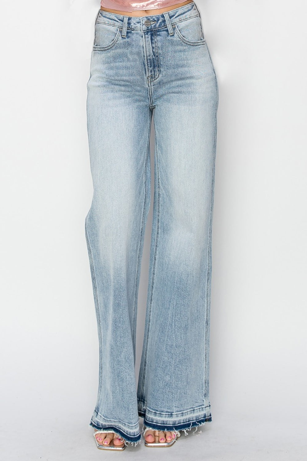 Risen Full Size High Rise Wide Leg Jeans - Heritage Couture  