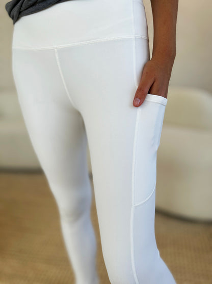 Wide Waistband Sports Leggings - Heritage Couture  