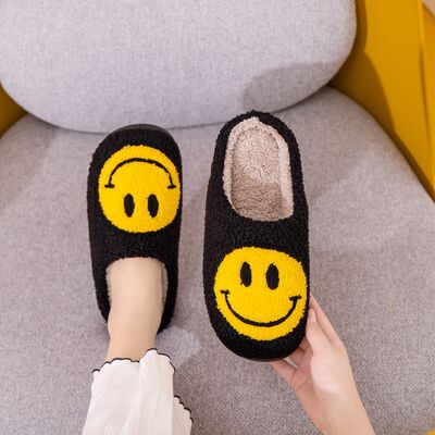 Melody Smiley Face Slippers - Heritage Couture  