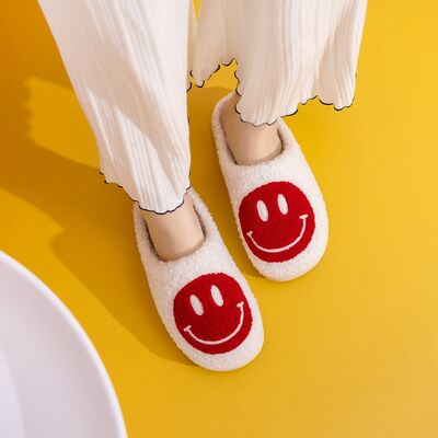 Melody Smiley Face Cozy Slippers - Heritage Couture  