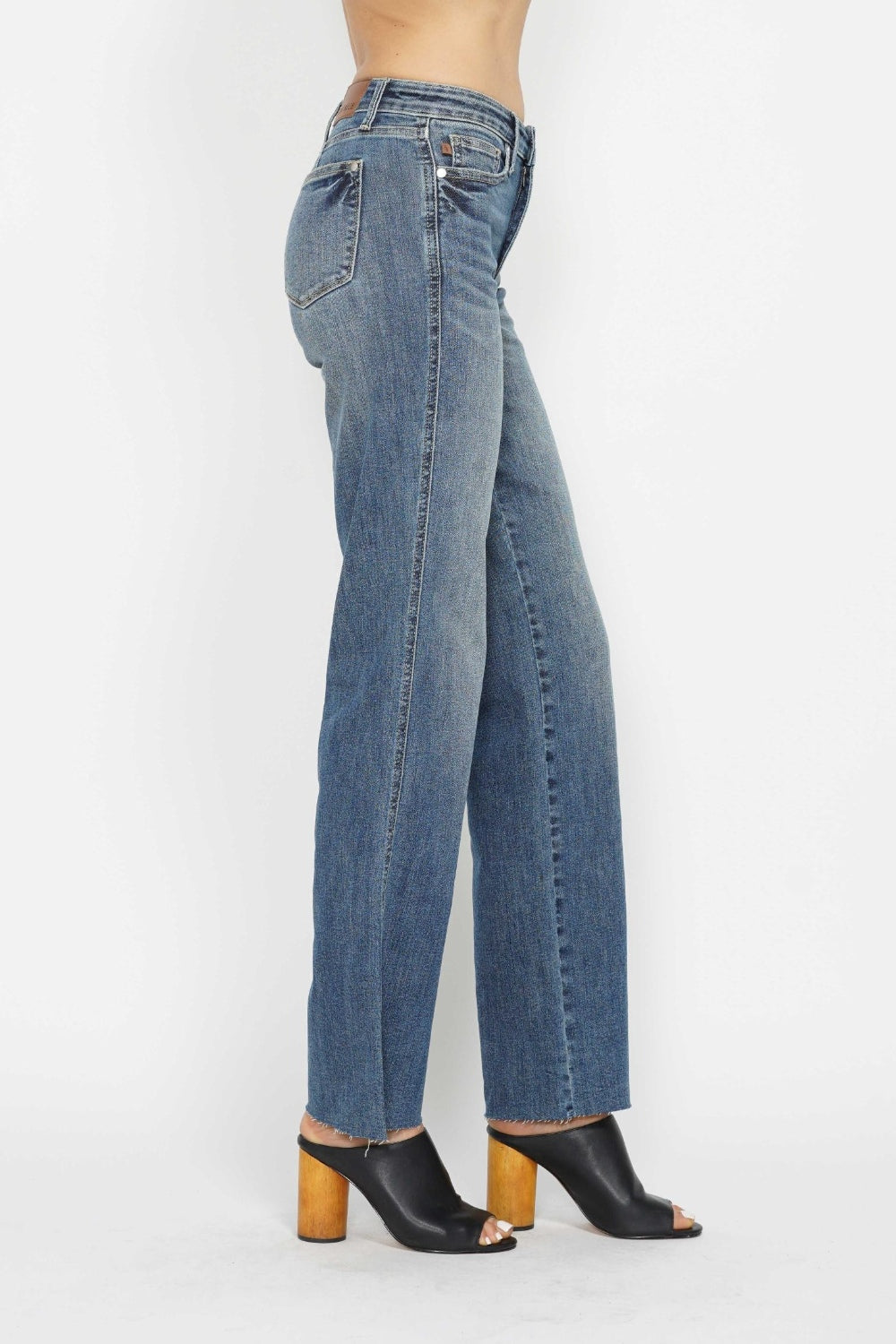 Judy Blue Full Size Tummy Control Straight Jeans - Heritage Couture  