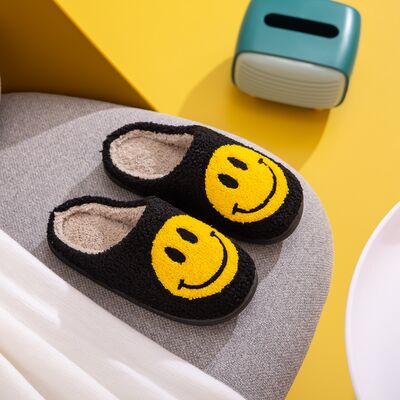 Melody Smiley Face Slippers - Heritage Couture  