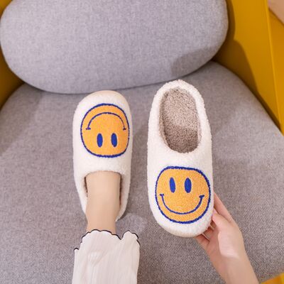 Melody Smiley Face Slippers - Heritage Couture  