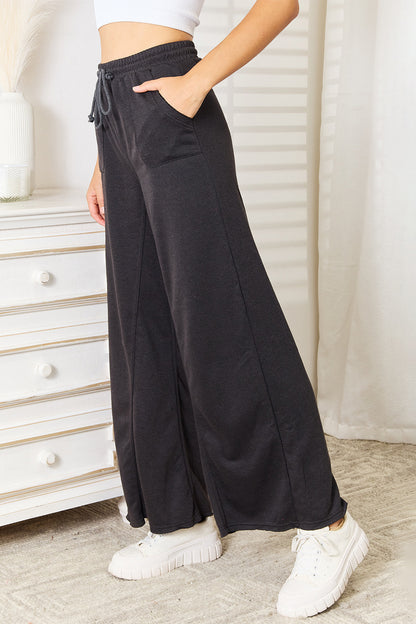 Basic Bae Wide Leg Pocketed Pants - Heritage Couture  