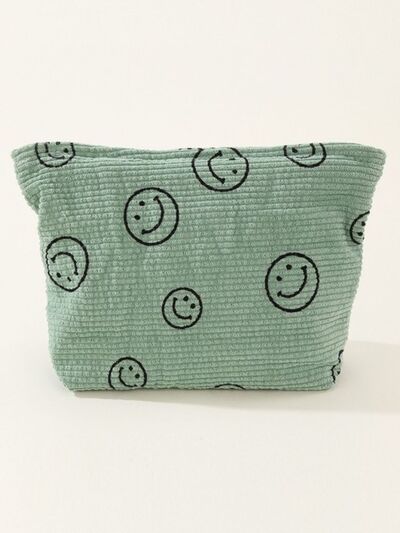 Zenana Corduroy Smile Clutch Bag - Heritage Couture  