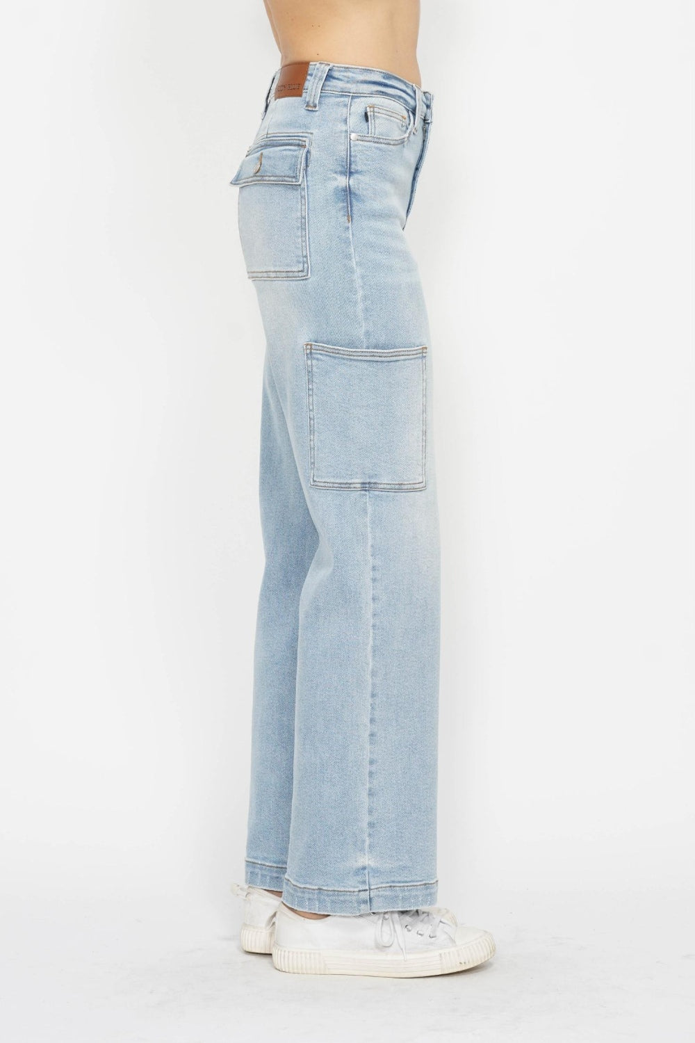 Judy Blue Full Size High Waist Straight Cargo Jeans - Heritage Couture  