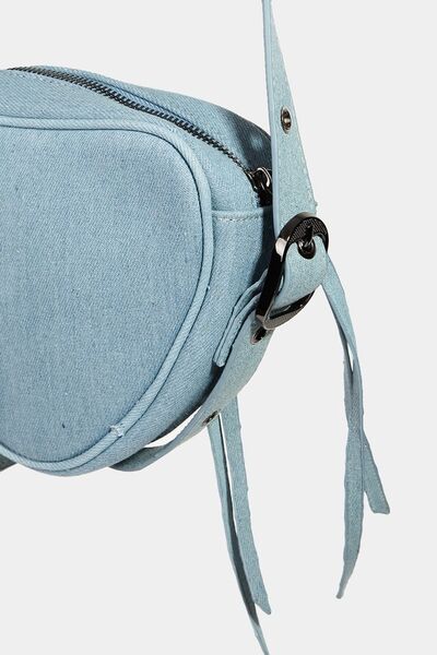 Fame PU Leather Triangle Crossbody Bag - Heritage Couture  