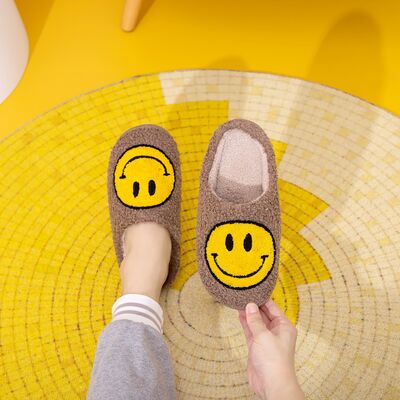 Melody Smiley Face Slippers - Heritage Couture  