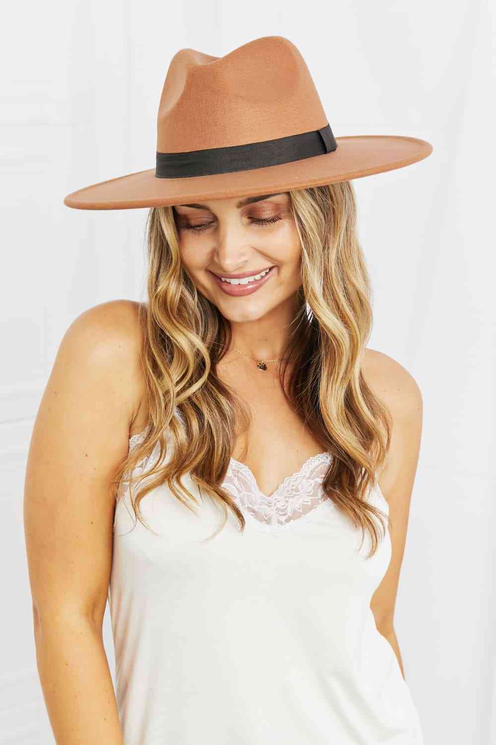 Fame Enjoy The Simple Things Fedora Hat - Heritage Couture  