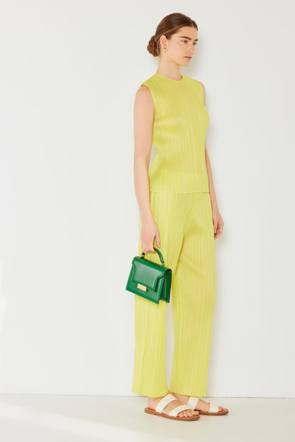 Marina West Swim Pleated Elastic-Waist Straight Pants - Heritage Couture  