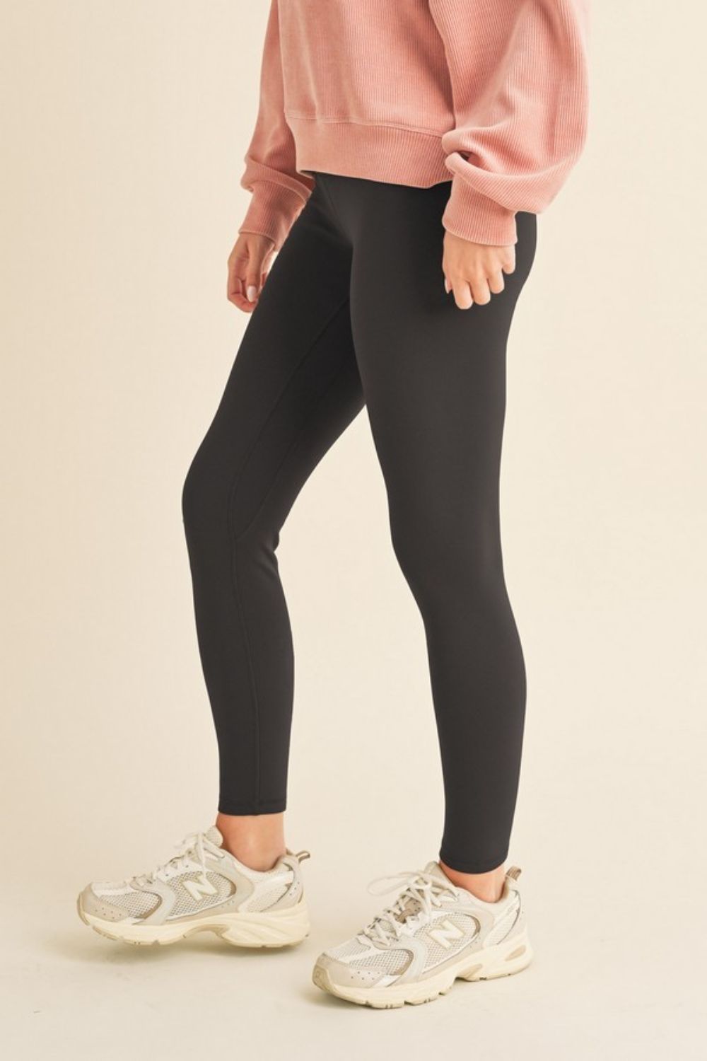 Yelete Full Size Fleece Lined High Waisted Leggings - Heritage Couture  