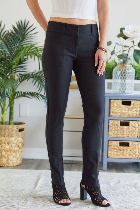 ADORA Mid Rise Skinny Pants - Heritage Couture  