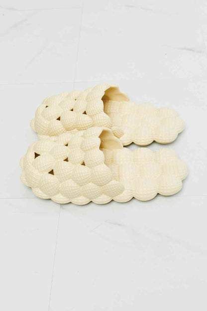 NOOK JOI Laid Back Bubble Slides in Khaki - Heritage Couture  