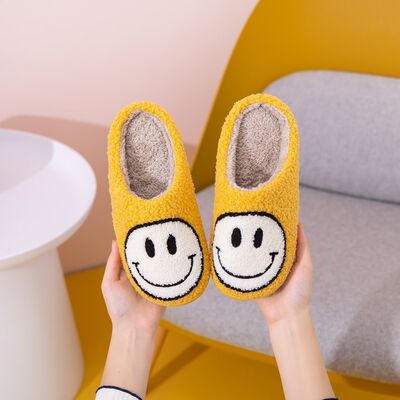 Melody Smiley Face Slippers - Heritage Couture  
