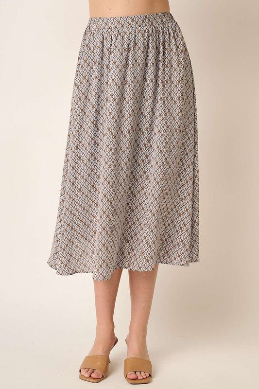 Mittoshop Printed Midi Skirt - Heritage Couture  
