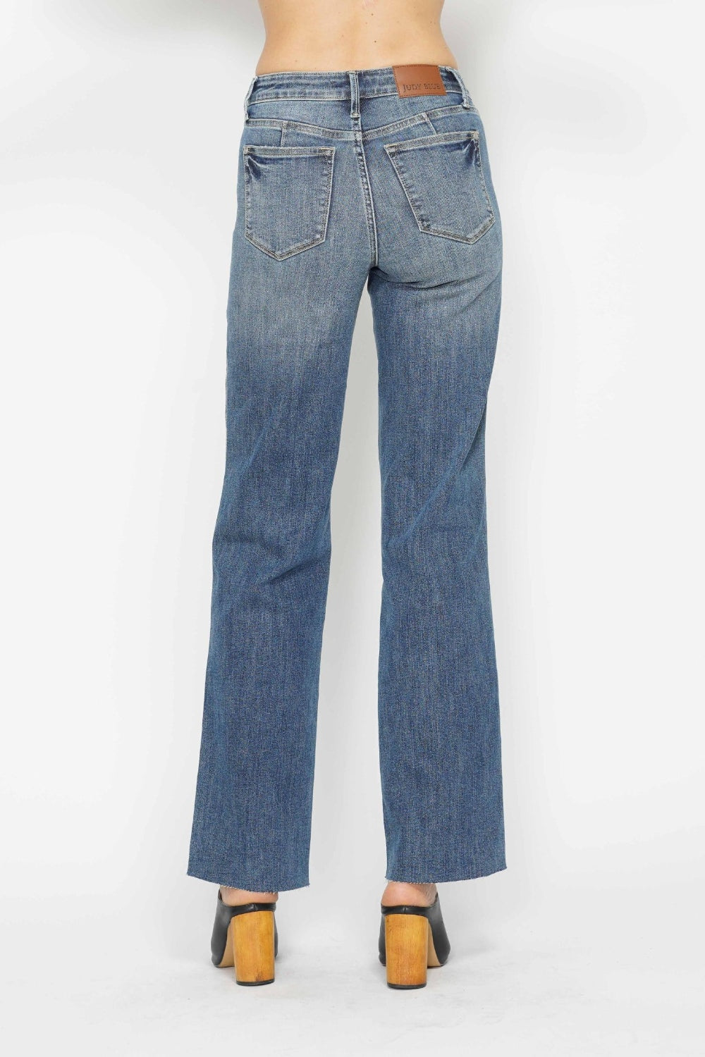 Judy Blue Full Size Tummy Control Straight Jeans - Heritage Couture  