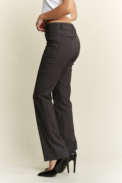 ADORA Regular Rise Slim Bootcut Pants - Heritage Couture  