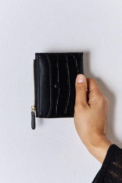 David Jones Texture PU Leather Mini Wallet - Heritage Couture  