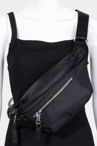 Fame Nylon Crossbody Bag with Adjustable Strap - Heritage Couture  