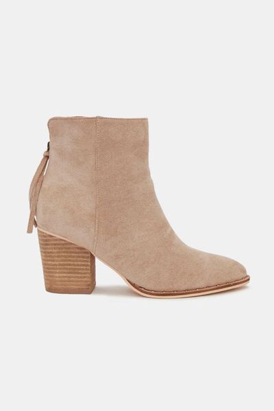 Beast Fashion Suede Point Toe Ankle Booties - Heritage Couture  