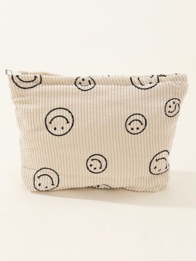 Zenana Corduroy Smile Clutch Bag - Heritage Couture  