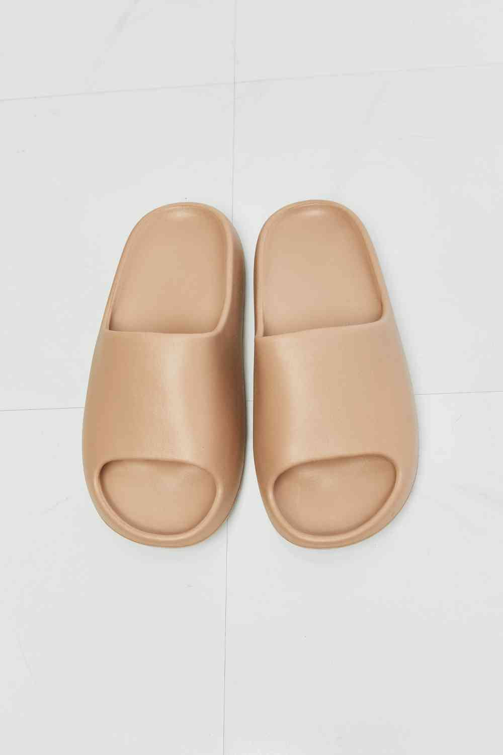NOOK JOI In My Comfort Zone Slides in Beige - Heritage Couture  