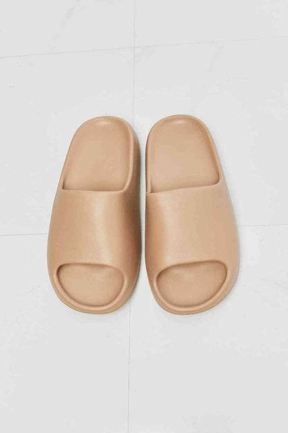 NOOK JOI In My Comfort Zone Slides in Beige - Heritage Couture  