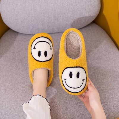 Melody Smiley Face Slippers - Heritage Couture  