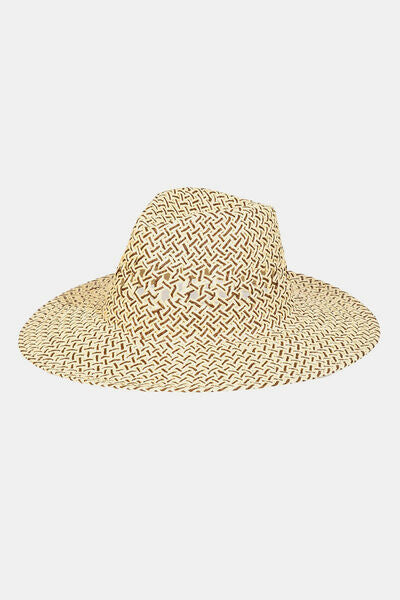 Fame Cutout Woven Straw Hat - Heritage Couture  