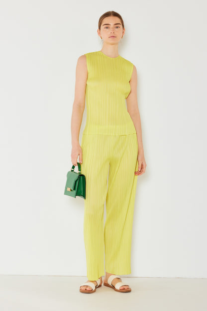 Marina West Swim Pleated Elastic-Waist Straight Pants - Heritage Couture  