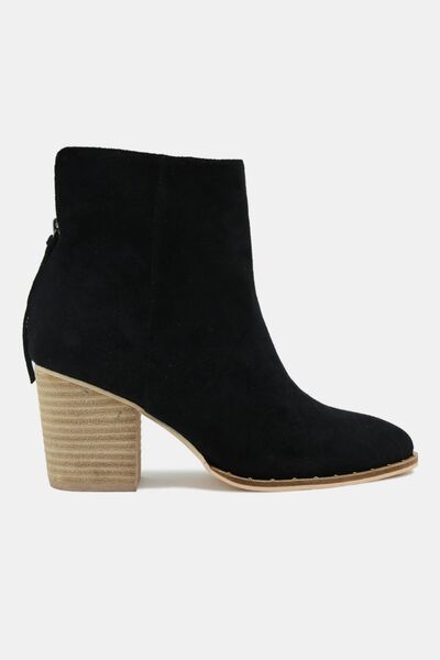 Beast Fashion Suede Point Toe Ankle Booties - Heritage Couture  