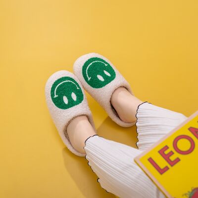Melody Smiley Face Slippers - Heritage Couture  