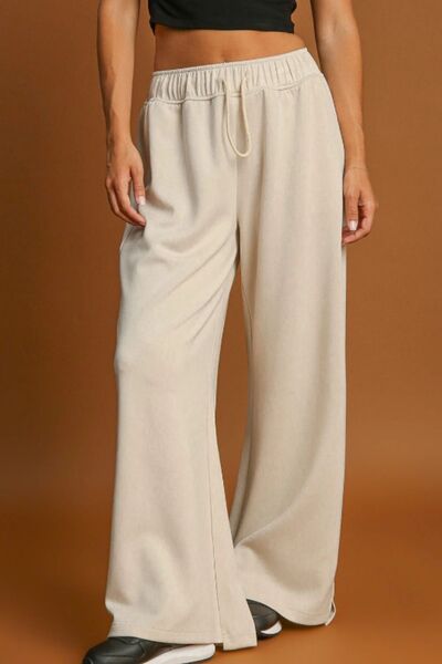 Drawstring Wide Leg Pants - Heritage Couture  