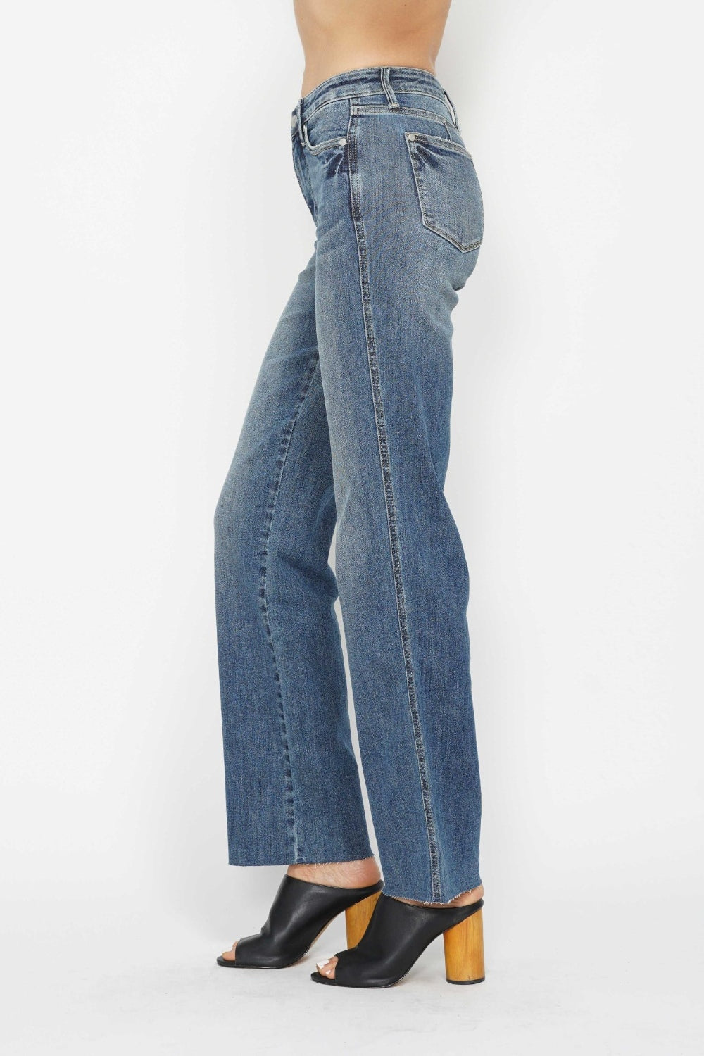 Judy Blue Full Size Tummy Control Straight Jeans - Heritage Couture  